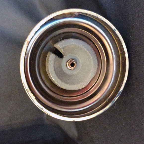 Vintage Hurricane Glass and Brass Tone Metal Candle Holder - Picture 7 of 7